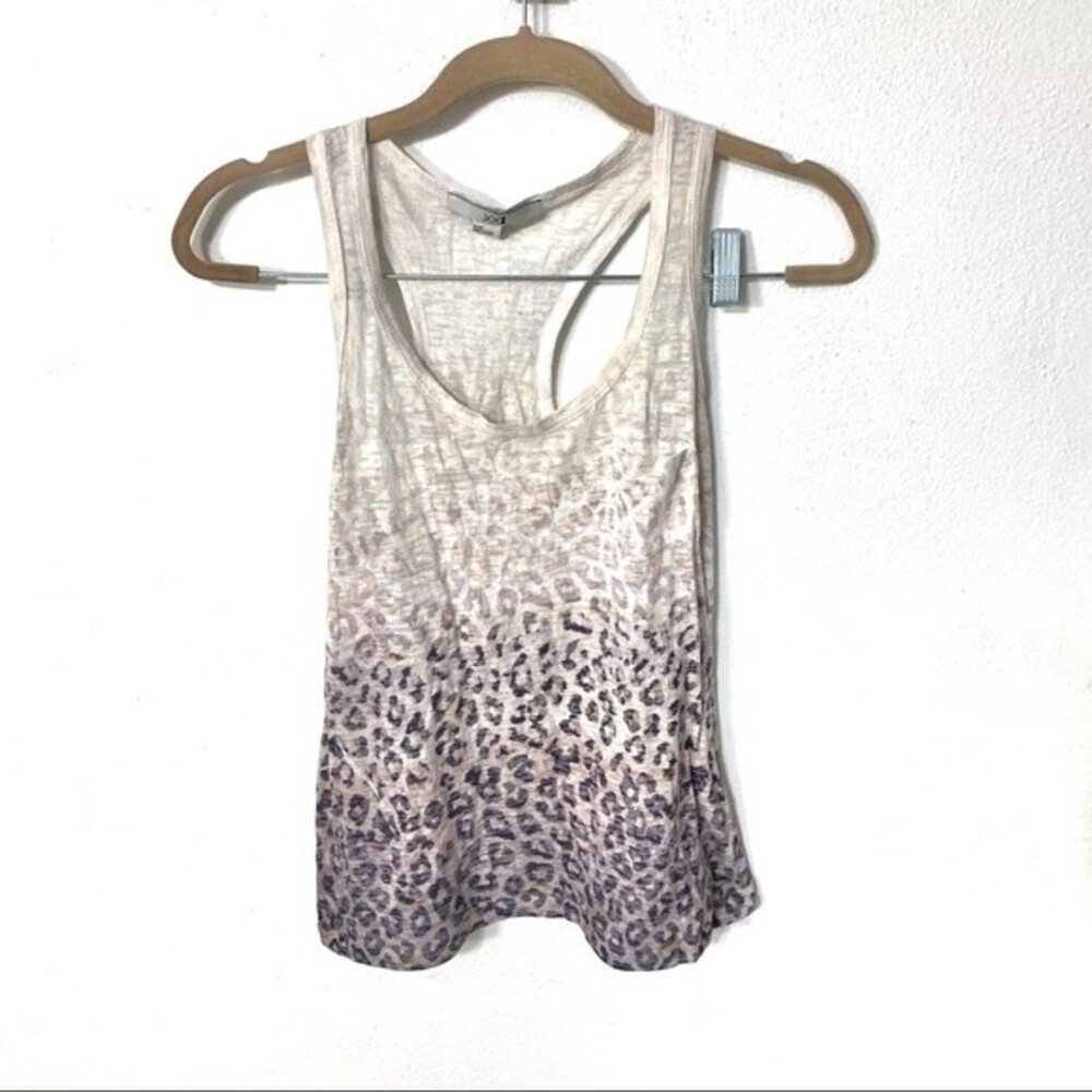 XXI shirt womens purple ombré animal print tank top small